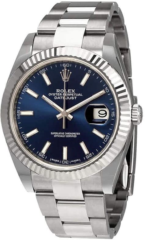 rolex datejust esfera azul|rolex reloj datejust 41.